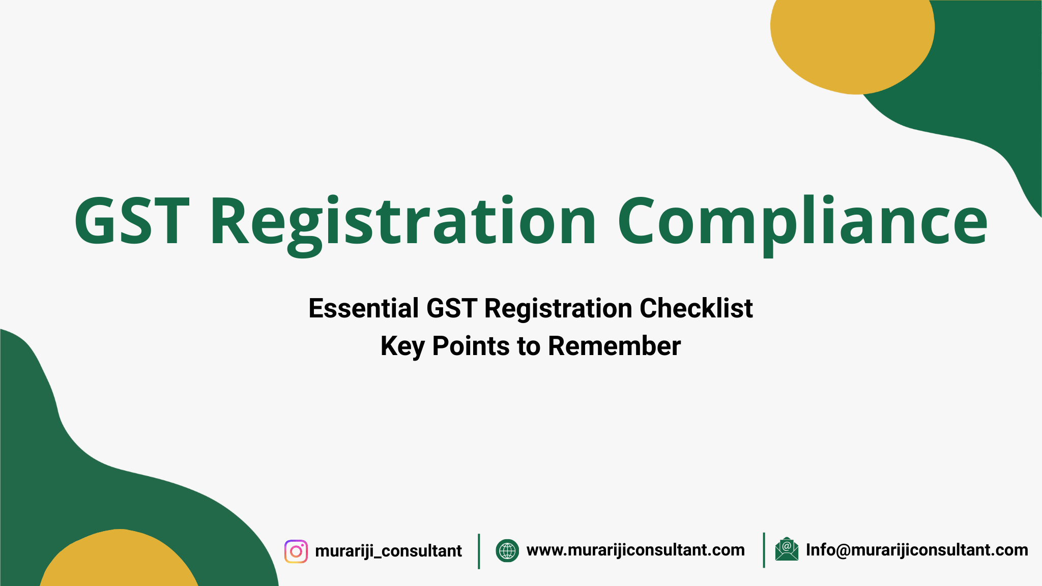 GST Registration Compalince
