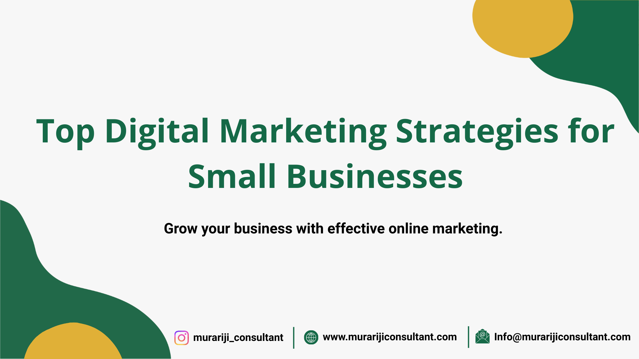 Top Digital Marketing Strategies for Small Businesses